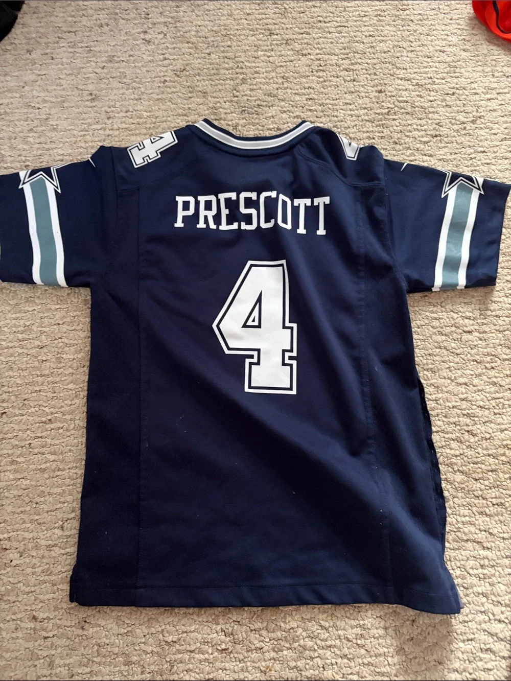 Dak Prescott Nike Kids Navy Dallas Cowboys #4 Football Jersey